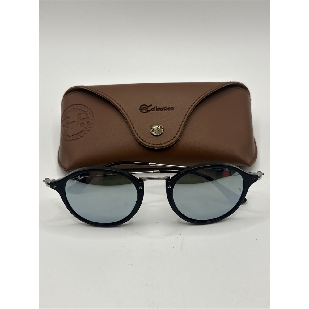 Ray Ban RB 2447 901 Black Frame, Silver Mirrored, Sunglasses Made In Italy